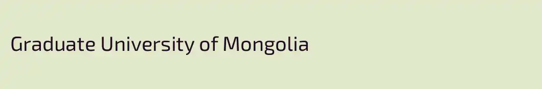 Graduate University of Mongolia